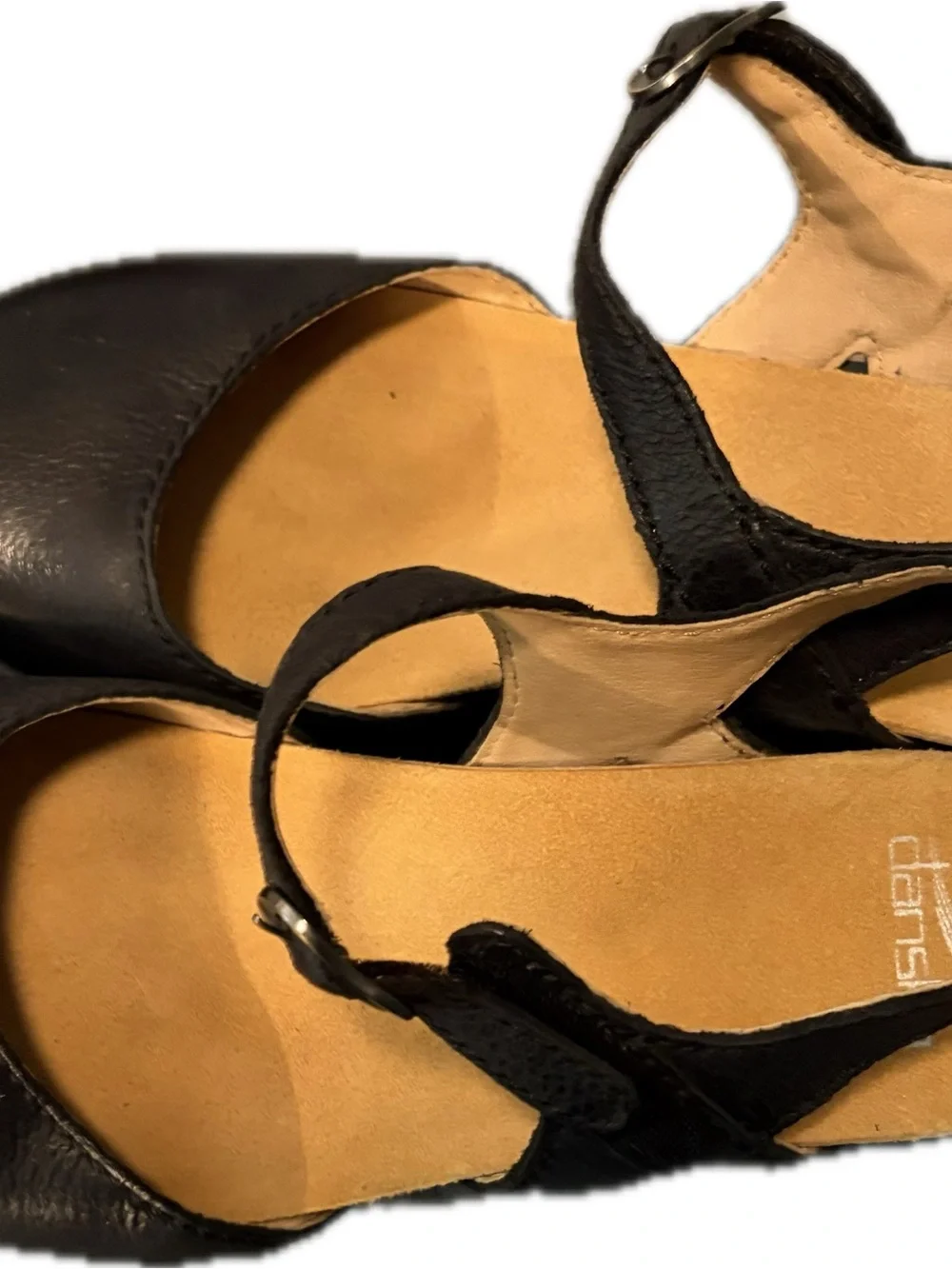 Dansko Women’s Black Leather Mary-Jane Sandal - Tiffani
